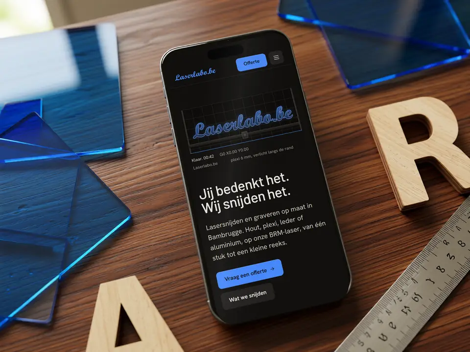 Screenshot of the Laserlabo project